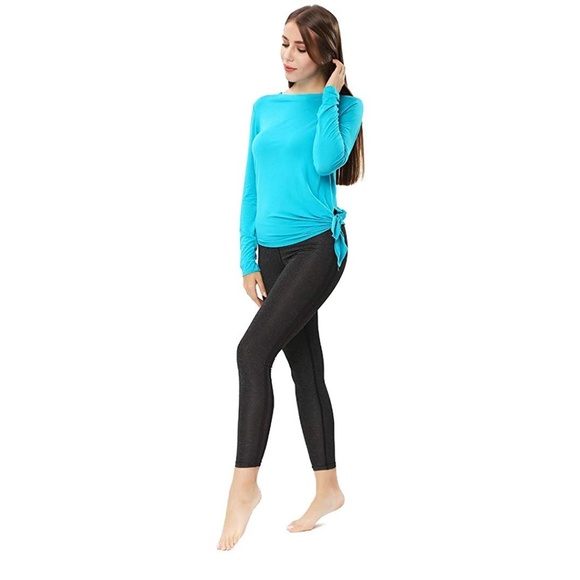 Flowy Tunic Top Tie Casual or Work - Picture 3 of 6